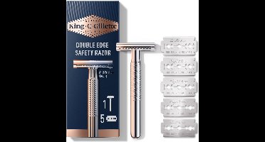 King C. Gillette Double Edge Safety Scheermes - 5 Scheermesjes