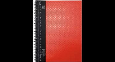 Soho Schrift College Ruiten 10 Mm 23-rings A4 Rood