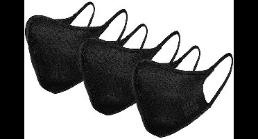 Heatkeeper - Mondmasker volwassenen - Zwart - S/M - 1-Stuk - Mondkapje volwassenen