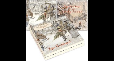 Anton Pieck kerstdoosje - Kerstinkopen - Ezel met appels en melk