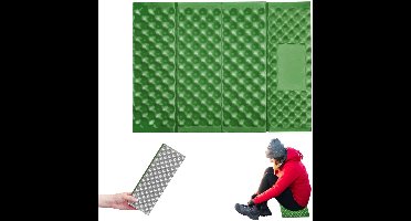 Campingstoelkussen - Opvouwbaar Zitkussen - Opvouwbare Zitmat - Waterdicht Opvouwbaar Zitkussen Voor Wandelen, Draagbaar Zitkussen Voor Buitengebruik Bij Wandelen, Kamperen En Vissen - 41.5x28.5x1.6cm - Groen