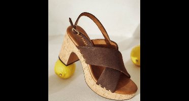 Marco Tozzi Dames Sandaal | Bruin | Maat: 36