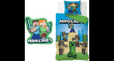 Minecraft dekbedovertrek + kussen