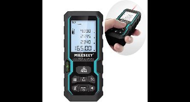 S6 Laser Afstandsmeter 50m Afstandsmeter met Waterpasbel LCD-scherm met Achtergrondverlichting Meetinstrumenten voor Thuis