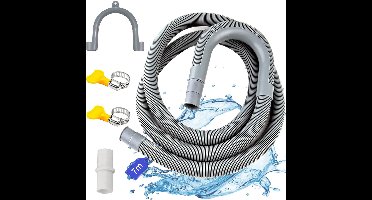 Allecto - - Afvoerslang Wasmachine - 1 tot 7 meter - Ultra-duurzaam - Polypropyleen - Afvoerslangset - Geschikt voor Wasmachines en Vaatwassers