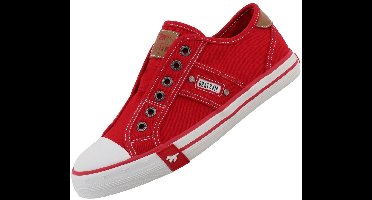 Mustang dames canvas sneaker rood