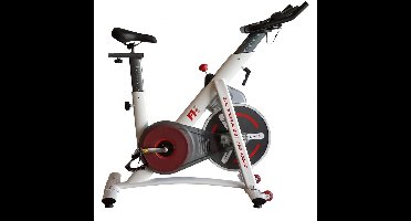 Indoorfietsen - Hometrainers - Spinningfiets - Fitness Fiets - Indoor Cycle - Indoorfiets - Hometrainer - Indoor Bike - Static Bike - met schijf Inertia 21kg - Wit - Cadio Training - Hoogte en diepte Verstelbaar