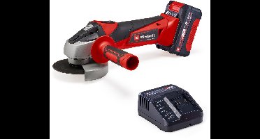 Einhell Accu Haakse Slijper TC-AG 18/115 Li Kit - Power X-Change - 18 V/Li-ion - Ø115 mm - 8.500 t/min - Max. Snijdiepte: 28 mm - Incl. 1x 4.0 Ah Accu en Lader