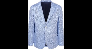 Suitable Blazer Linnen Panama Lichtblauw - Maat 58 - Heren blazer