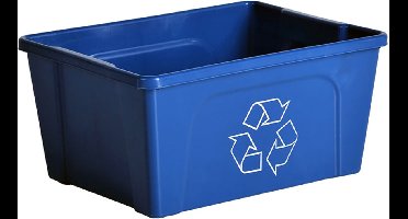 V-Part - Papier inzamelbox - Plastic - blauw - Prullenbak