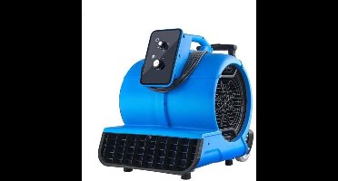 Elektrische Luchtblazer - Air Duster - Perslucht - Vloerblazer - 13.3kg - 1200 RPM - Droog - Koelen - 3 Instelbare Snelheden - Timer - Draagbare Handgreep - Blauw