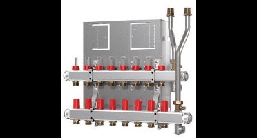 Danfoss Verwarmingscircuitverdeler Type veiligheidsgroep met 6 verwarmingscircuits, 145H0906