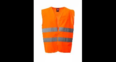 Veiligheidsvest Oranje Reflecterend - Hi Vis Werkvest Hoge Zichtbaarheid - Veiligheidshesje voor Bouw, Verkeer en Logistiek
