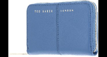Ted Baker Leren portemonnee Ammisa Small Zip around Purse Blue blauw