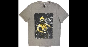 Disney Star Wars - TESB C3PO Heren Tshirt - L - Grijs