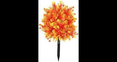 1 stuk kunstbloemen van 51 cm - UV-bestendig, kleurecht, kunstplanten voor buiten - met grondpen - nepstruiken voor tuin, terras, veranda, erf en binnendecoratie