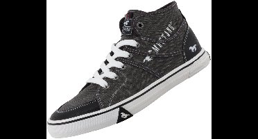 Mustang heren hoge canvas sneaker donkergrijs