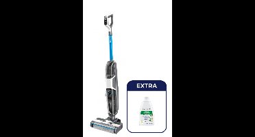 BISSELL CrossWave HF3 Draadloze Steelstofzuiger met Dweilfunctie - 2 in 1 Stofzuiger & Dweil - Vacuum Cleaner Zonder Zak op Accu - Lichtgewicht Vloerreiniger - Reinigingsmachine voor Harde Vloeren - tot 25 Minuten Gebruiksduur - 3598N