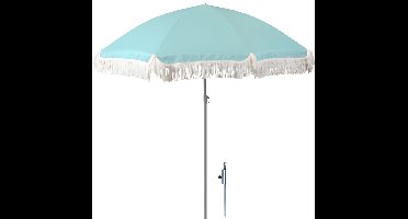 Pro Beach Strand Parasol Bali - D180 cm - blauw - opvouwbaar - inclusief grondpen