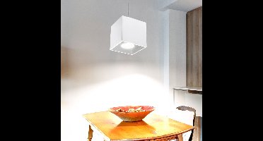 Sollux Lighting Hanglamp Quad - 110x10x10cm - GU10 - wit - aluminium