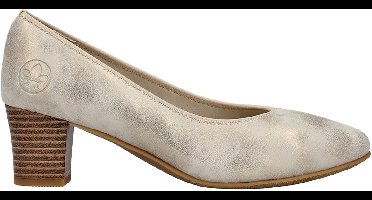 Leren ballerina met hak Lagro