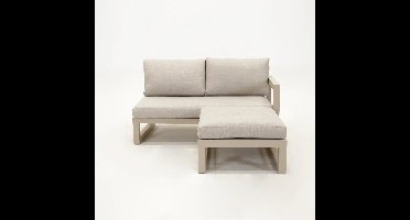 Vita Grosso 2-zits bank links + hoek antraciet