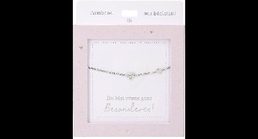 Depesche armband zilver hartje - modern sieraad cadeau vriendschap.