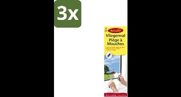 Aeroxon – Vliegenval – Voor Ramen – Discreet & Effectief - Bulkverpakking - 3 stuks
