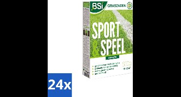 BSI – Graszaad – Sport & Speel – Sterk & Slijtvast Gazon – 500 g - Voordeelverpakking - 24 stuks