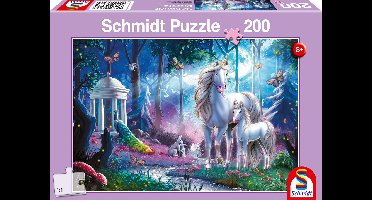 Schmidt - Legpuzzel - Eenhoornmerrie met veulen - 200 stukjes - Kinderen - vanaf 8 jaar