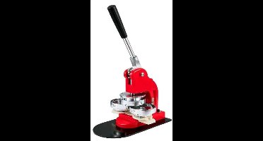 Vevor - Knoopmachine - met knoopdelen - Ergonomische booghandgreep - Maker voor DIY-knoppen - met 32mm-500 stuks - Rood