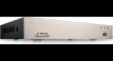Core® Videorecorder - Videorecorder vhs - Vhs speler - 8-kanaals 1080P - TVI/AHD/CVI/analoge DVR- Grijs / Zwart - 23cmx 23cmx 5cm