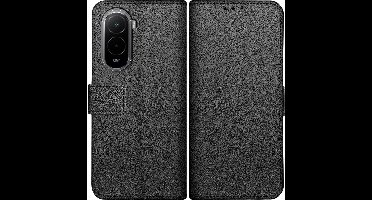 Just in Case hoesje geschikt voor Xiaomi Poco M7 4G Hoesje met Pasjeshouder - Bookcase Classic - Zwart
