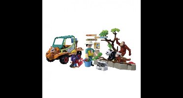 PLAYMOBIL – 72072 – Speelset zooverzorger – voertuig – 62 delen