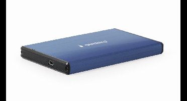 Externe HDD behuizing 2.5' SATA USB3.0 Donker-Blauw (brushed)