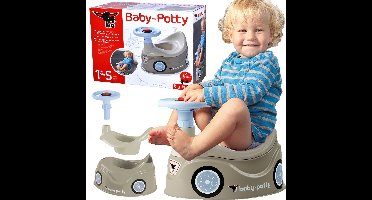 BIG baby potty - plaspot - met stuur - grijs