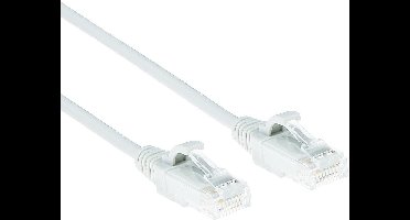ACT Witte 3 meter LSZH U/UTP CAT6 datacenter slimline patchkabel snagless met RJ45 connectoren DC8903