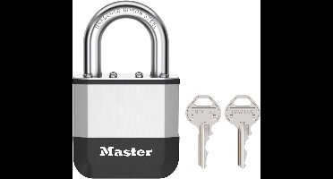 Masterlock Elite - Hangslot - 52mm - Korte Beugel - Weerbestendig - Inbraakwerend - Buitenslot - Robuust - Inclusief 2 Sleutels