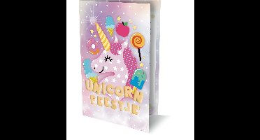 Uitnodigingen Eenhoorn PK936 - set van 6