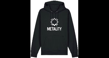 Metality Pullover Heren Trui met capuchon - zwart - XXL