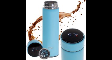 Adler AD 4506bl - Thermos met LED-touchscreen 470 ml - thermosfles - Blauw