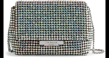 Ted Baker Schoudertas Avondtas Gliters Crystal Mini Crossbody Bag Silver - Col Zilverkleurig