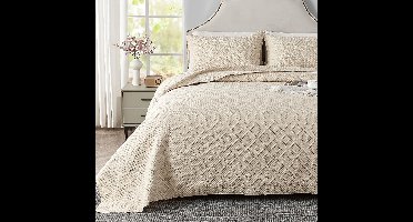 Boraboi® Luxueuze Microvezel Sprei Set met Moderne Patroon en Kleurenschema's voor Stijlvolle Slaapkamers