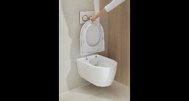 Geberit Icon wc-zitting - softclose & quickrelease - topfix - Duroplast Wit glans