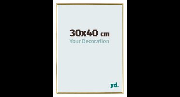 Your Decoration - Fotolijst 30x40 cm - Kunststof - Goud - Evry