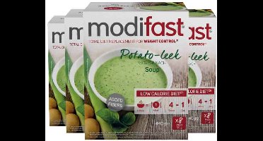 Modifast Intensive Soep Potato-Leek - 4 x 440 gr - Voordeelverpakking