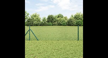 vidaXL - Gelast - draadhek - Groen