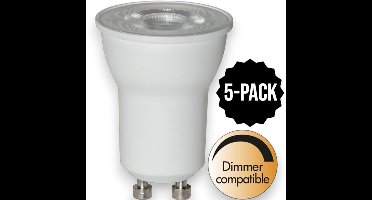 5-Pack | Spot - GU10 - 2.8W - Warm Wit - 3000K - Dimbaar