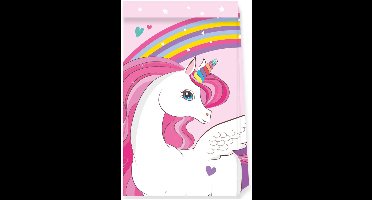 Wefiesta - Unicorn Rainbow Colors - uitdeelzakjes 4 stuks