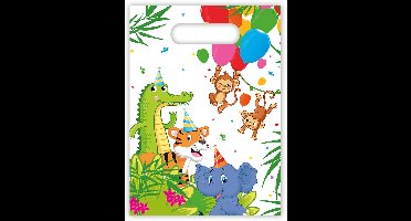 Wefiesta - Uitdeelzakjes jungle party (6 stuks)